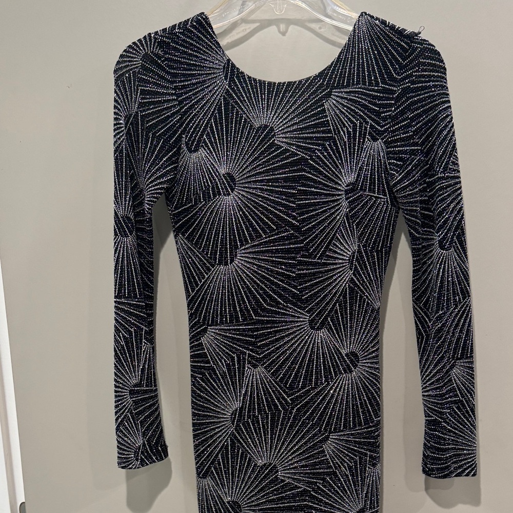 Charlotte Russe Black and Silver Dress